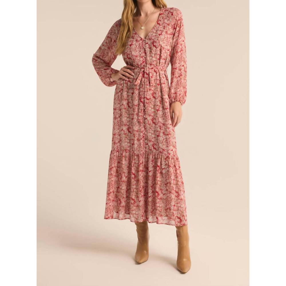 NEW Z SUPPLY della floral maxi dress in crimson crush